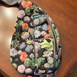 KAVU Cactus and Succulent Print Sling Bag